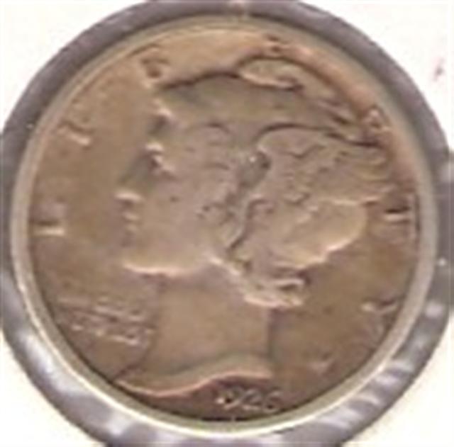 1926 Mercury Dime Obverse